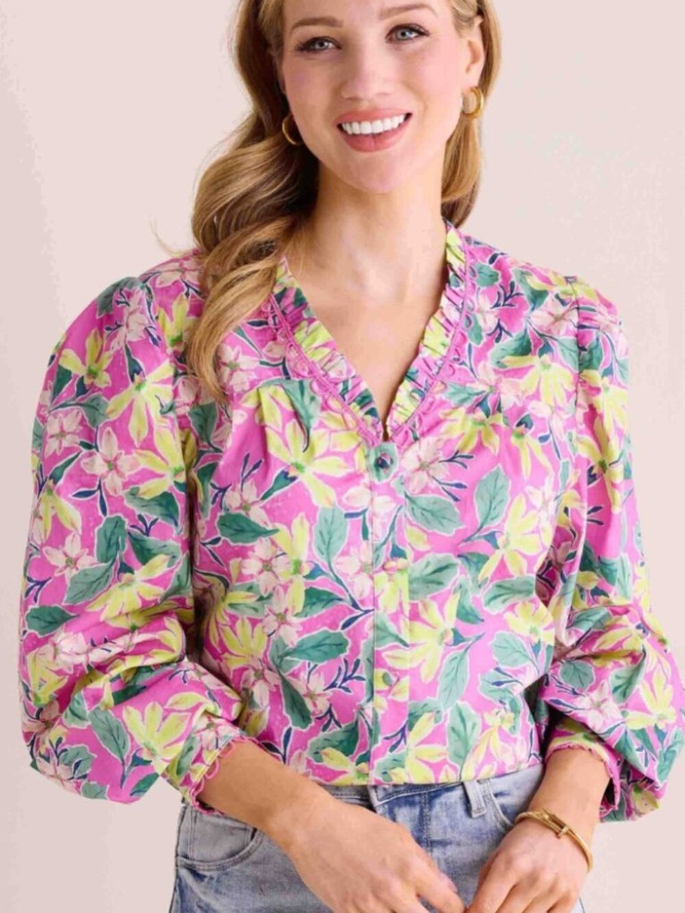 NWT AVARA fiona top button down shirt (XXL)